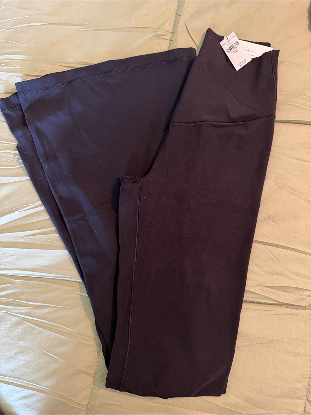 aerie Black High-Rise Flare Leggings